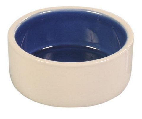 TRIXIE керамическая миска для собак, с синим дном